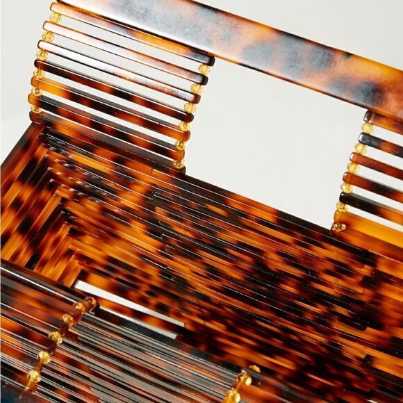 Anthropologie caged lucite basket bag NWT - Picture 3 of 8